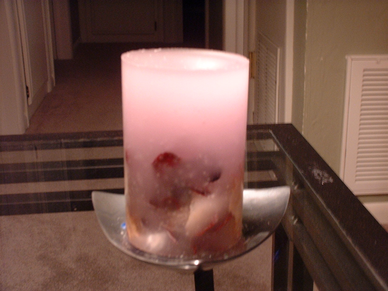 candle with pot-pourri